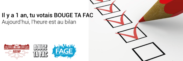 Bilan de mi-mandat des élus BOUGE TA FAC