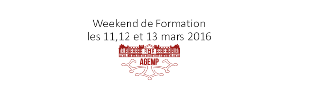 Weekend de formation les 11,12 et 13 mars 2016